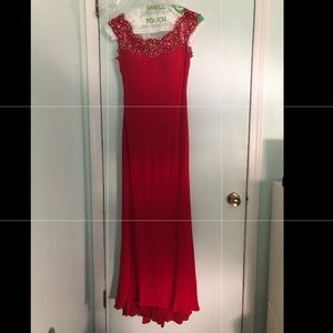Madison James Red Gown